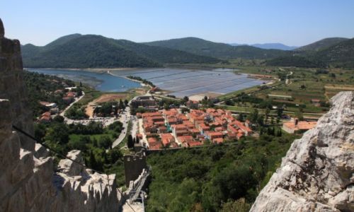 Zdjecie CHORWACJA / Pwysep Peljeac  / Ston / Saliny - skarbiec redniowiecza