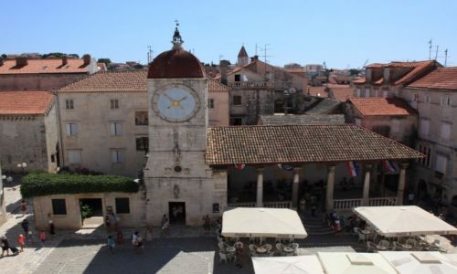 Zdjecie CHORWACJA / Okrg Splicko-Dalmatyski / Trogir / Wiea zegarowa