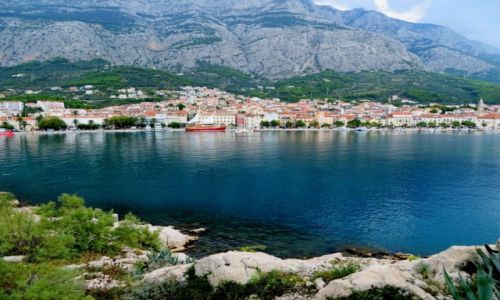 Zdjecie CHORWACJA / Dalmacja / Makarska / od strony morza...