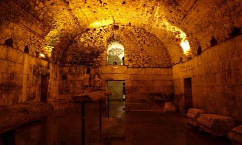 Zdjcie CHORWACJA / Dalmacja / Split / podziemia paacu Dioklecjana