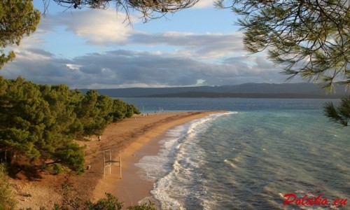 Zdjecie CHORWACJA / Dalmacja / Wyspa Bra / Bol - Plaa Zlatni Rat