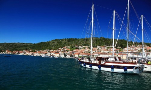 Zdjecie CHORWACJA / Wyspa Korula / Vela Luka / W porcie