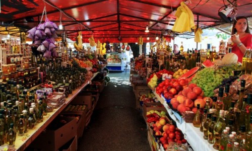Zdjecie CHORWACJA / Trogir / Targ owocowo-warzywny / W smacznych barwach