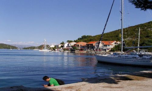 Zdjęcie CHORWACJA / Dalmacja / Wyspa Mljet / Port w Polace