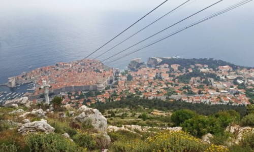 Zdjęcie CHORWACJA / Dalmacja / Dubrovnik / Widok ze wzgórza SRD na Dubrovnik