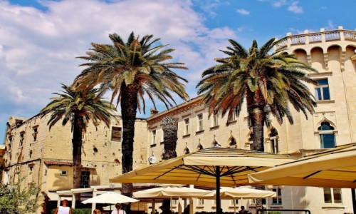 Zdjecie CHORWACJA / Dalmacja / Trogir / Palemkowy widoczek