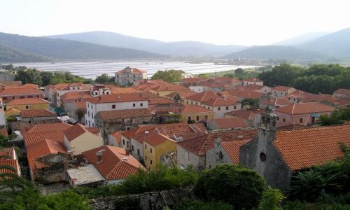 Zdjęcie CHORWACJA / peliesac / Ston / miasto i salina