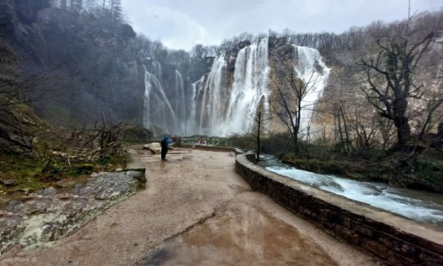 Zdjcie CHORWACJA /  Park Narodowy Krka. / Parku Narodowym Jezior Plitwickich. /  Wielki Wodospad (Veliki slap).