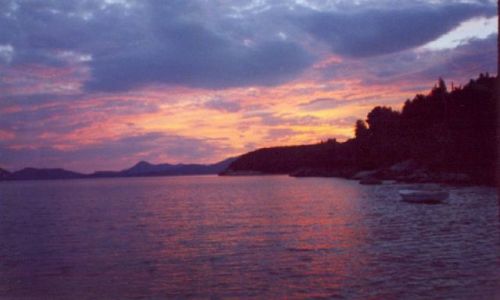 Zdjcie CHORWACJA / brak / wyspa Krk / Zachd soca nad Adriatykiem