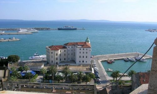 Zdjecie CHORWACJA / Dalmacja / Split / Widok z wiey katedralnej w Splicie