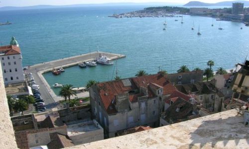 Zdjecie CHORWACJA / Dalmacja / Split / Widok z wiey katedralnej w Splicie