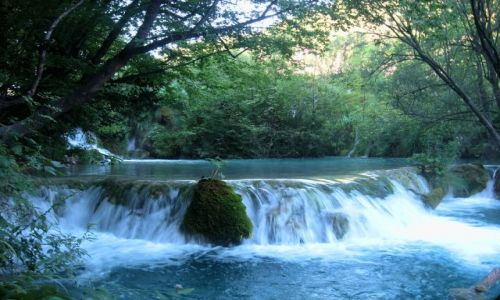 Zdjecie CHORWACJA / Dalmacja / Plitvice / Wodospad 