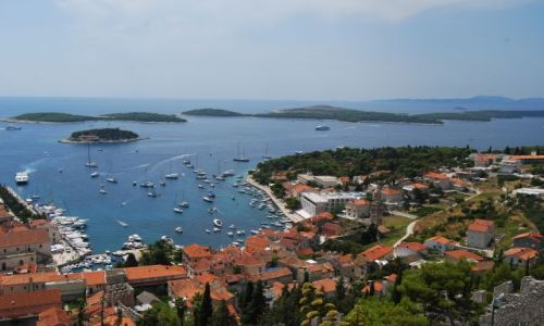 Zdjęcie CHORWACJA / - / Widok z twierdzy Spaniola / HVAR