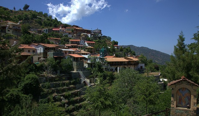 Zdj cia: Kalopanagiotis, Marathasa, Tarasowa zabudowa wioski, CYPR Zdj cia: Kalopanagiotis, Marathasa, Tarasowa zabudowa wioski, CYPR