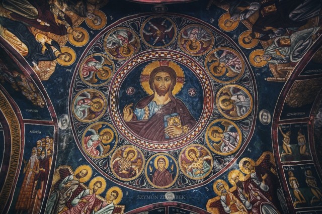 Zdj cia: Nikitari, Troodos Mountains, Panagia Phorviotissa (Asinou), CYPR