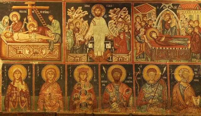 Zdj cia: Pedoulas, Góry Troodos, Kościół Archangelos Michael XV w. freski, CYPR Zdj cia: Pedoulas, Góry Troodos, Kościół Archangelos Michael XV w. freski, CYPR