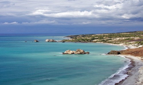 Zdjecie CYPR / Dystrykt Pafos / Skaa Afrodyty / Odcienie turkusu