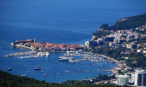 Zdjcie CZARNOGRA / pnocna Czarnogra / trasa Budva - P.N. Lovcen / panorama Budvy