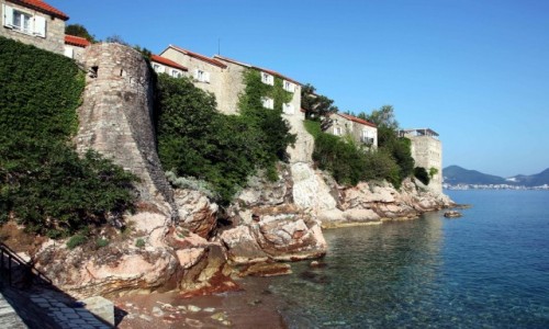 Zdjęcie CZARNOGÓRA / Budva  / Sveti Stefan / Mury