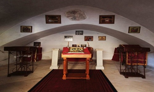 Zdj�cie CZARNOG�RA / Budva  / Sveti Stefan  / Kaplica, wn�trze