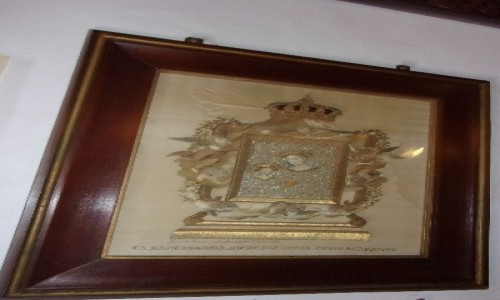 CZARNOGÓRA / Boka Kotorska / Wyspa Matki Bożej ze Skały / Obraz wyszyty włosami (do artykułu)