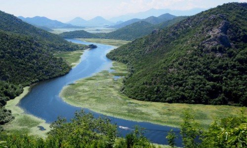 Zdjecie CZARNOGRA / - / zakole Crnojevicy / meandry rzeki Crnojevica...