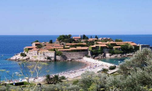 Zdjecie CZARNOGÓRA / Bałkany / Sveti Stefan / szablon z Czarnogóry