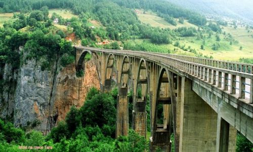 Zdjecie CZARNOGÓRA / Durmitor / Durdevica Tara / Most nad rzeką Tara