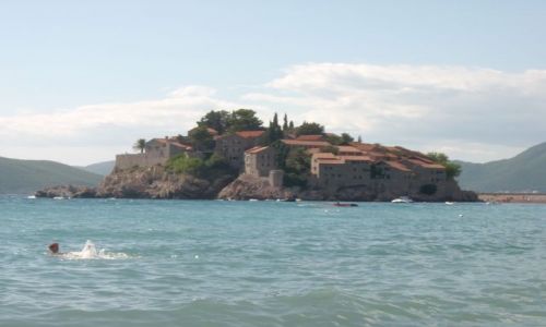 Zdjecie CZARNOGRA / Budva municipality / Sveti Stefan / Wyspa witego Stefana