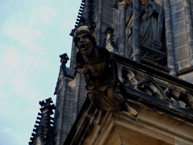 Zdjęcia: Katedra św. Wita - Praga, maszkarony, CZECHY Zdjęcia: Katedra św. Wita - Praga, maszkarony, CZECHY