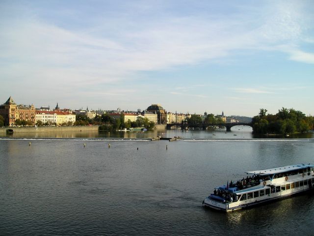 Zdjęcia: Praga, Widok z Mostu Karola, CZECHY Zdjęcia: Praga, Widok z Mostu Karola, CZECHY