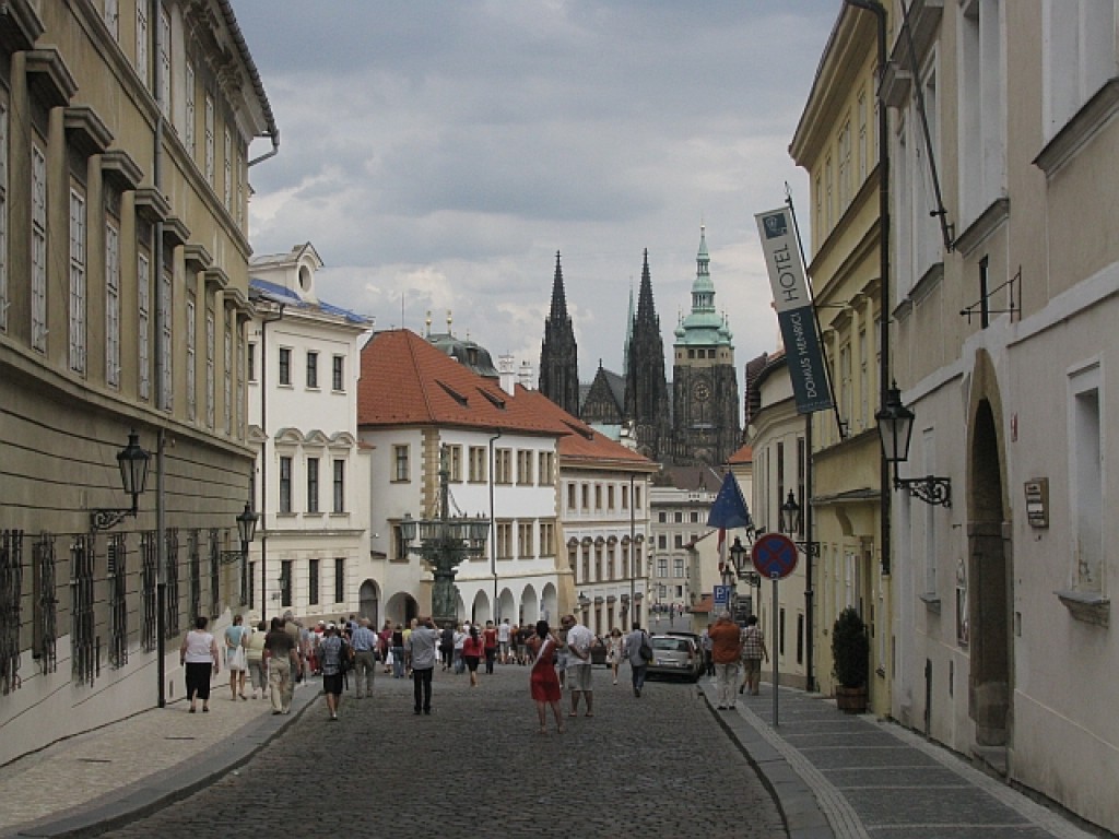Zdjęcia: Praga, Praga, ulica Loretańska, CZECHY Zdjęcia: Praga, Praga, ulica Loretańska, CZECHY