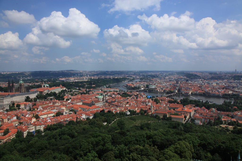 Zdjęcia: Wzgórze Petřín, Praga, Praga, z wieży Petřín, CZECHY Zdjęcia: Wzgórze Petřín, Praga, Praga, z wieży Petřín, CZECHY