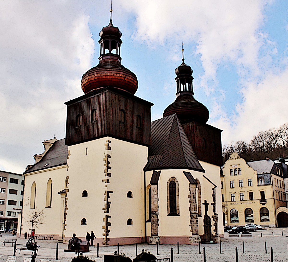 Zdjęcia: Nachod, Kraj Hradecki, Kościół św.Wawrzyńca z XIV wieku, CZECHY Zdjęcia: Nachod, Kraj Hradecki, Kościół św.Wawrzyńca z XIV wieku, CZECHY