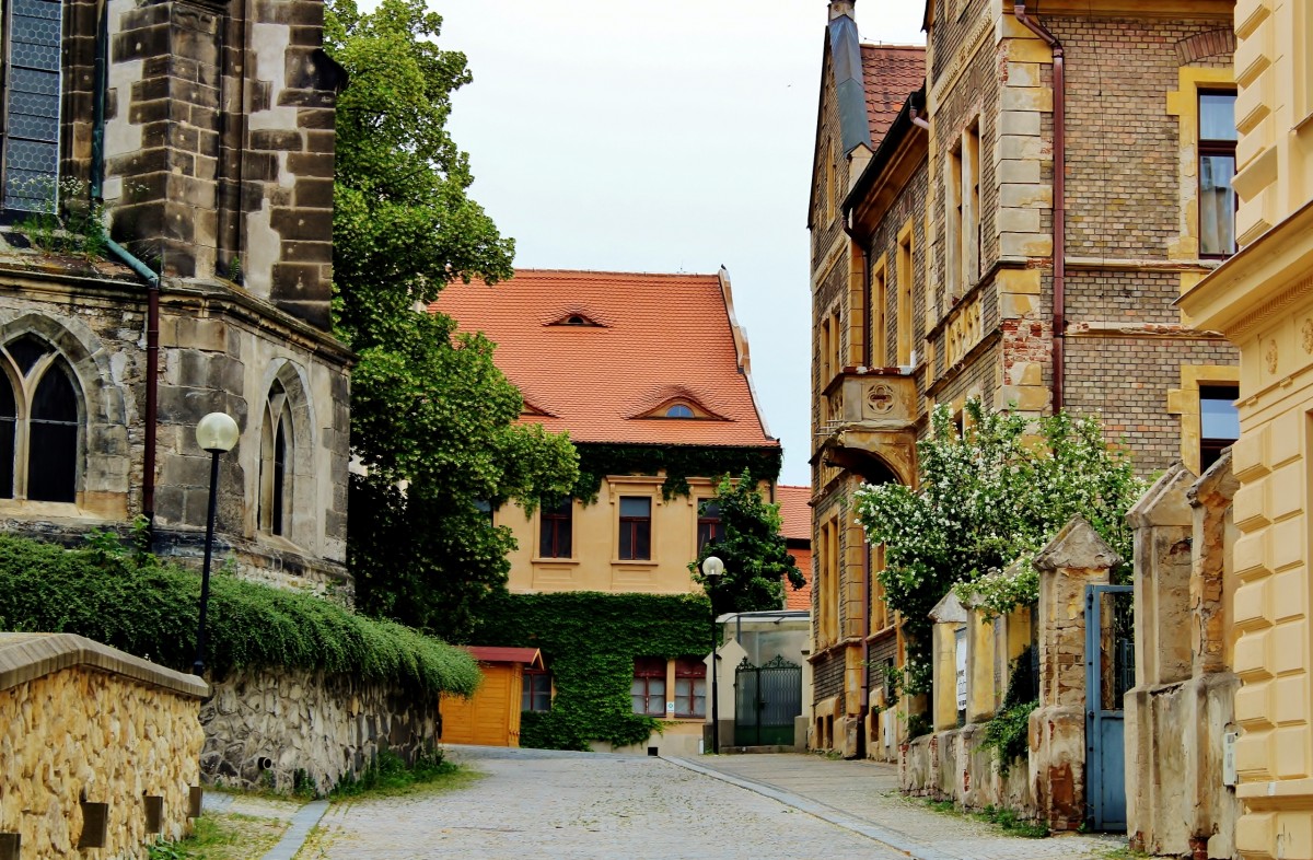 Zdjęcia: Mielnik, Kraj środkowoczeski, Uliczka w Mielniku, CZECHY Zdjęcia: Mielnik, Kraj środkowoczeski, Uliczka w Mielniku, CZECHY