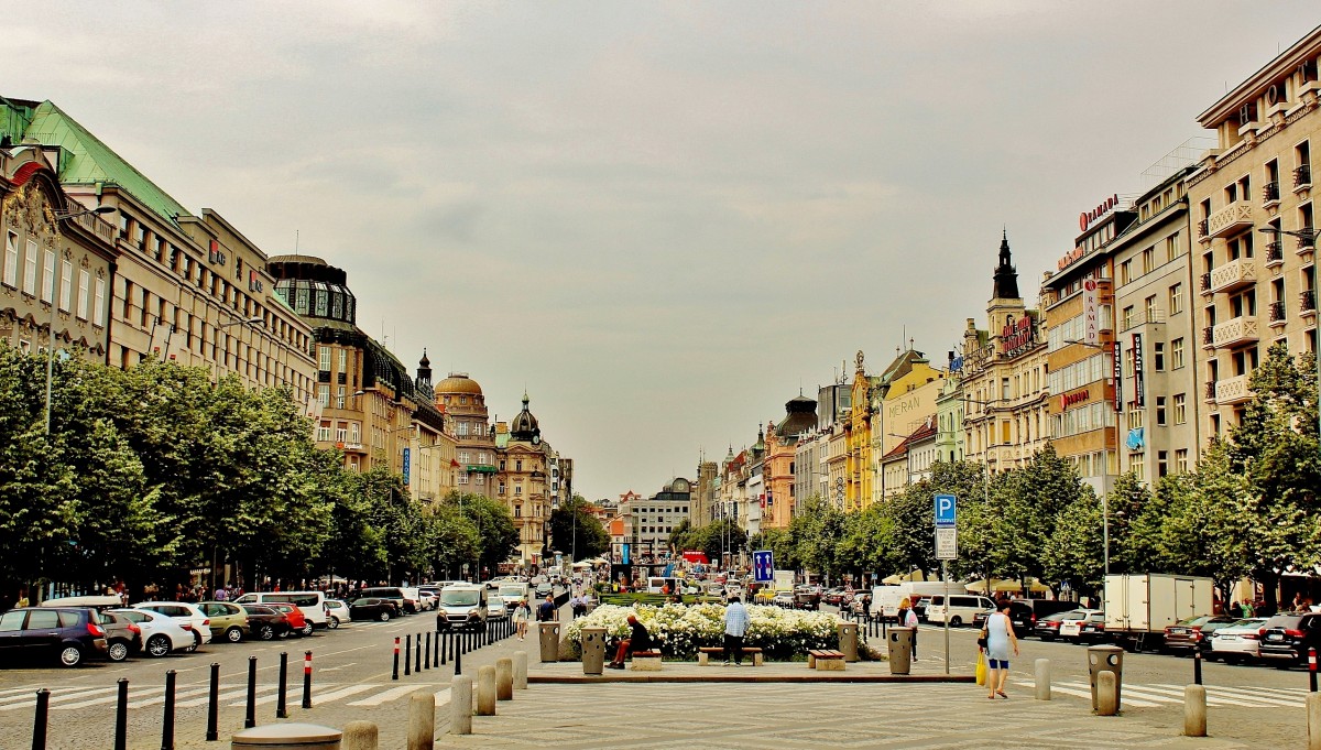 Zdjęcia: Praga, Kraj środkowoczeski, Plac Wacława, CZECHY Zdjęcia: Praga, Kraj środkowoczeski, Plac Wacława, CZECHY