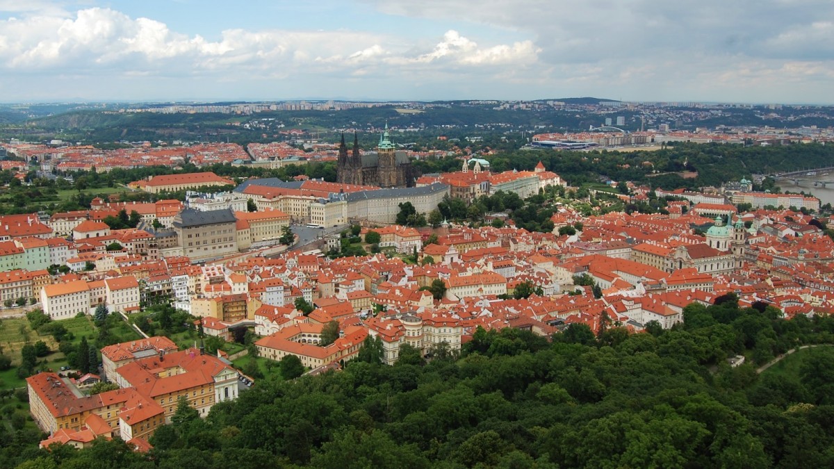 Zdjęcia: Praha, Czechy, Widok z wieży Petrzyńskiej, CZECHY Zdjęcia: Praha, Czechy, Widok z wieży Petrzyńskiej, CZECHY