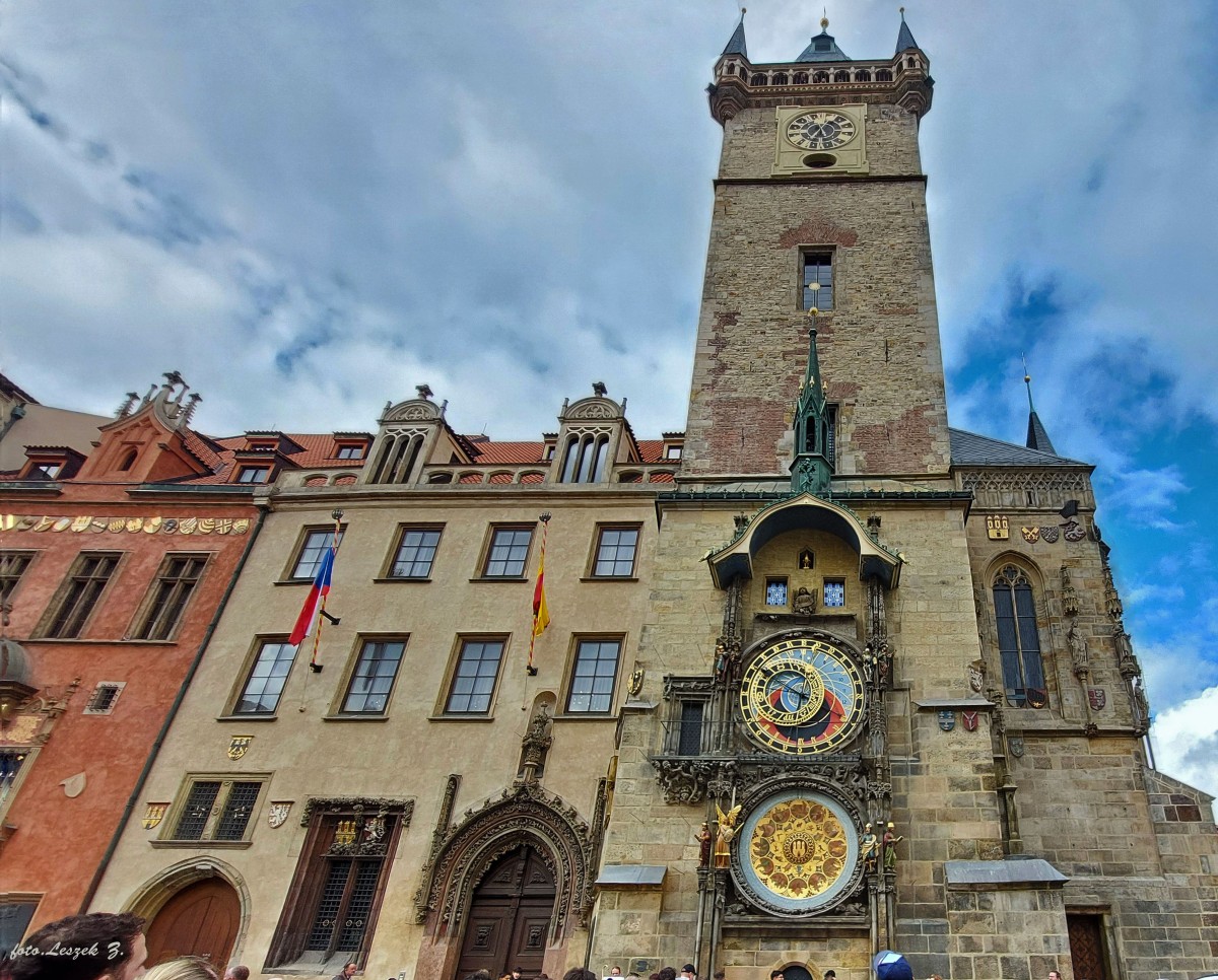 Zdjęcia: Praga., Praga., Praski astronomiczny zegar "Orloj", CZECHY Zdjęcia: Praga., Praga., Praski astronomiczny zegar "Orloj", CZECHY