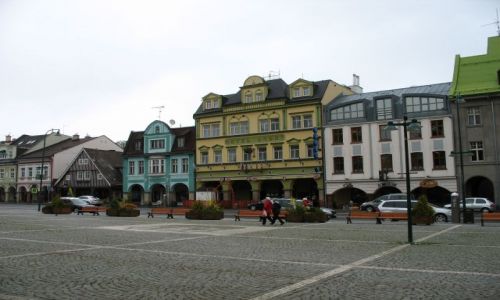 Zdjcie CZECHY / - / Vrchlabi / rnorodnoc stylw architektonicznych