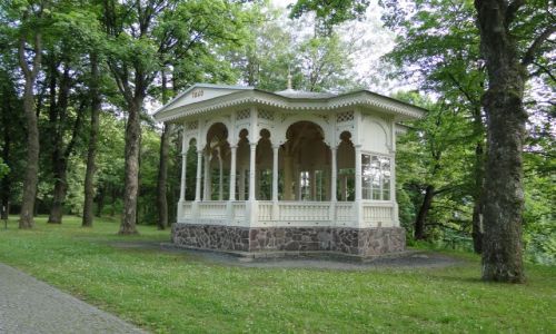 Zdjecie CZECHY / Jesenik / Balneopark Priessnitz / XIX wieczna altanka 