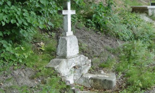 Zdjęcie CZECHY / Jesenik / Na trasie Głuchołazy-Piseczna / Przydrożny krzyż