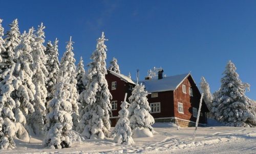 Zdjecie CZECHY / Karkonosze / okolice Pecu / czeska bouda