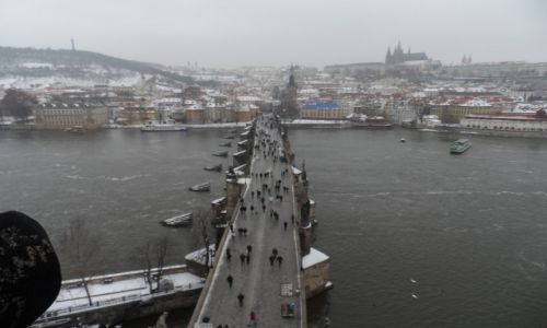 Zdjecie CZECHY / Praga / wiea widokowa / widok na Most Karola