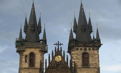 Zdjecie CZECHY / Praga / Praga / rynek Staromiejski - koci Matki Boej przed Tynem