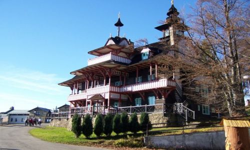 Zdjecie CZECHY / Beskid lsko - Morawski / Przecz Pustevny / chatka 