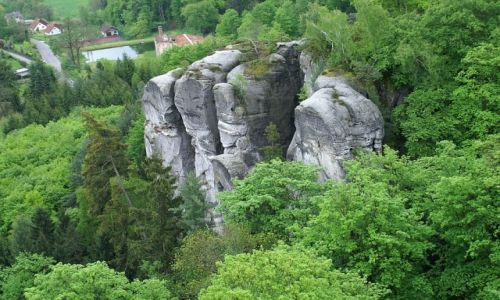 Zdjcie CZECHY / Czeski Raj / Czeski Raj / widok z baszty zamku