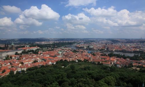 CZECHY / Praga / Wzgrze Petn / Praga, z wiey Petn