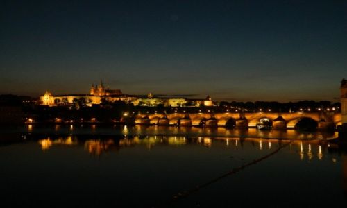 Zdjęcie CZECHY / praga / czechy w drodze rowerem do pragi / Praga nocą...