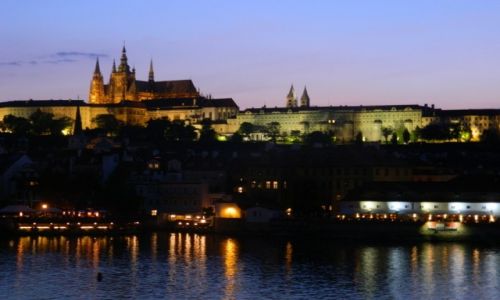 Zdjęcie CZECHY / praga / czechy w drodze rowerem do pragi / Praga nocą...
