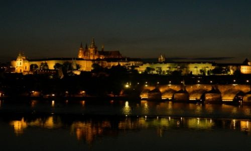 Zdjęcie CZECHY / praga / czechy w drodze rowerem do pragi / Praga nocą...